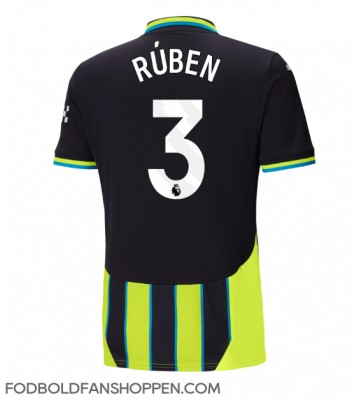 Manchester City Ruben Dias #3 Udebanetrøje 2024-25 Kortærmet